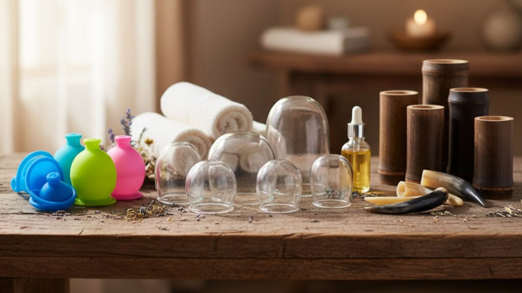 Different types of cupping techniques