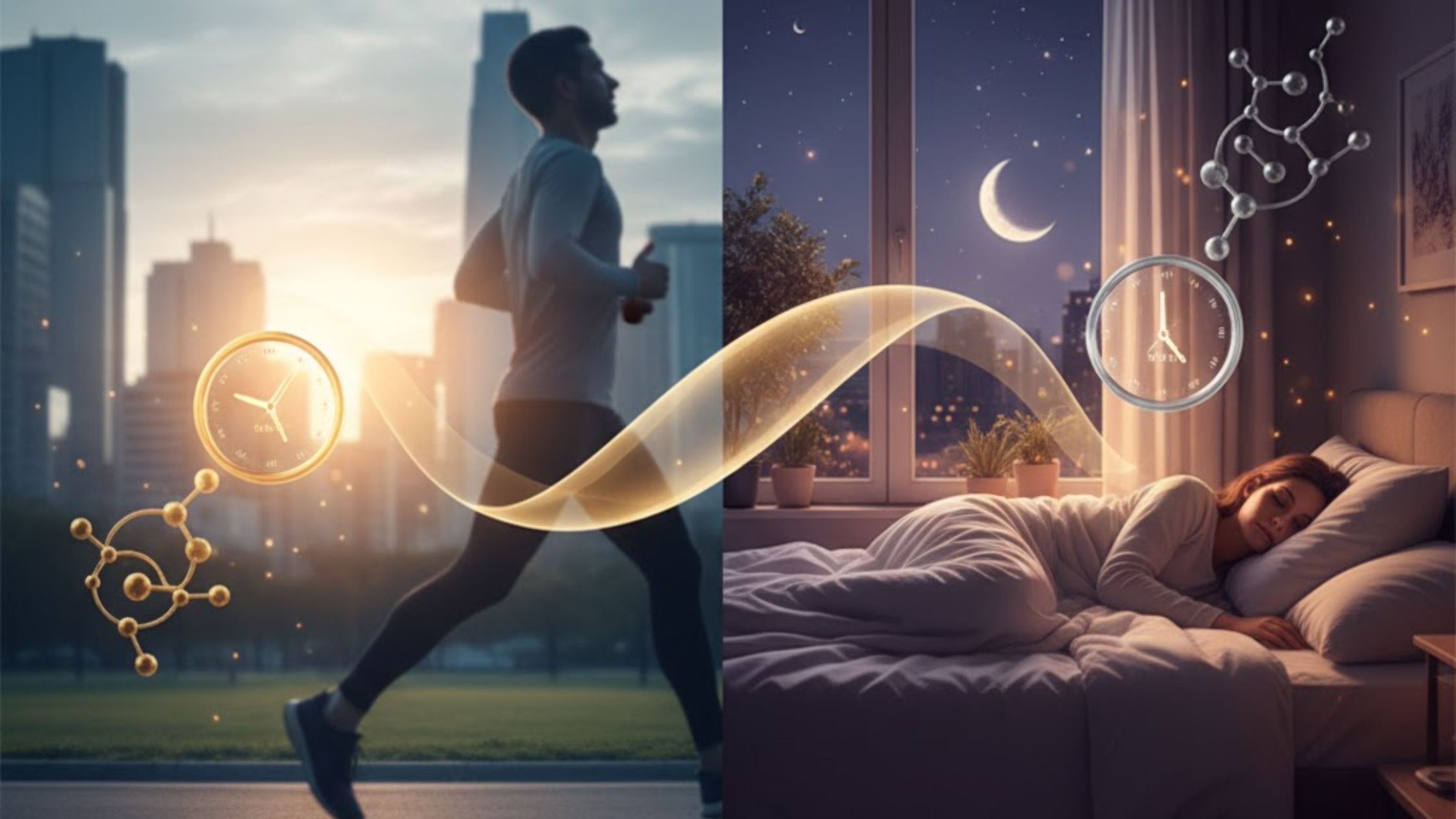 Hormonal balance cortisol and melatonin