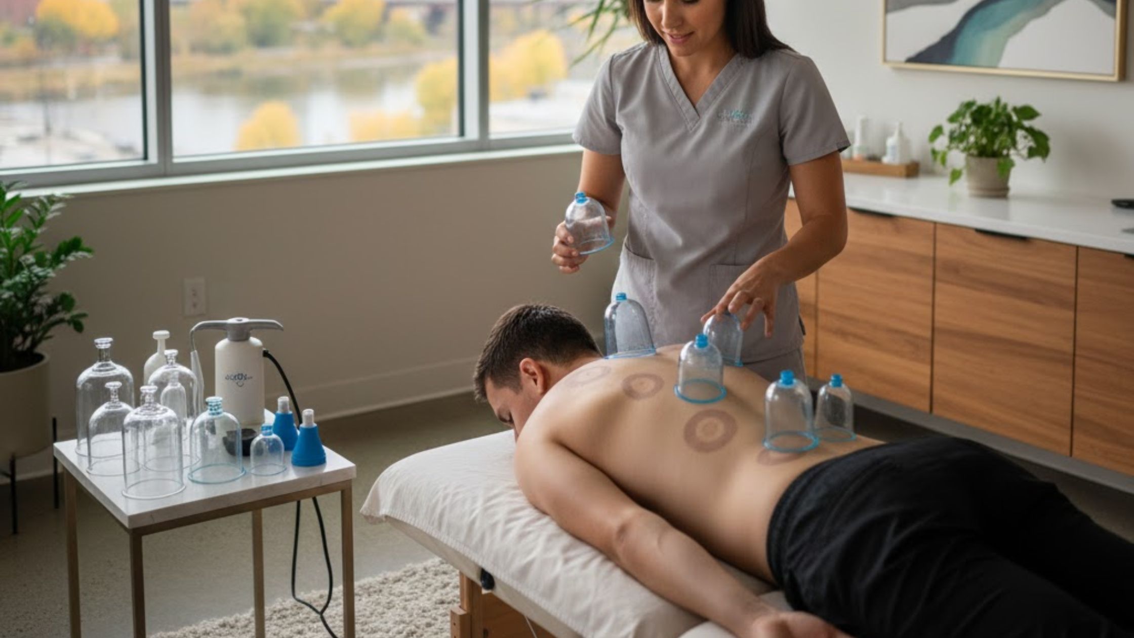How do therapists in grand rapids integrate modern cupping approaches