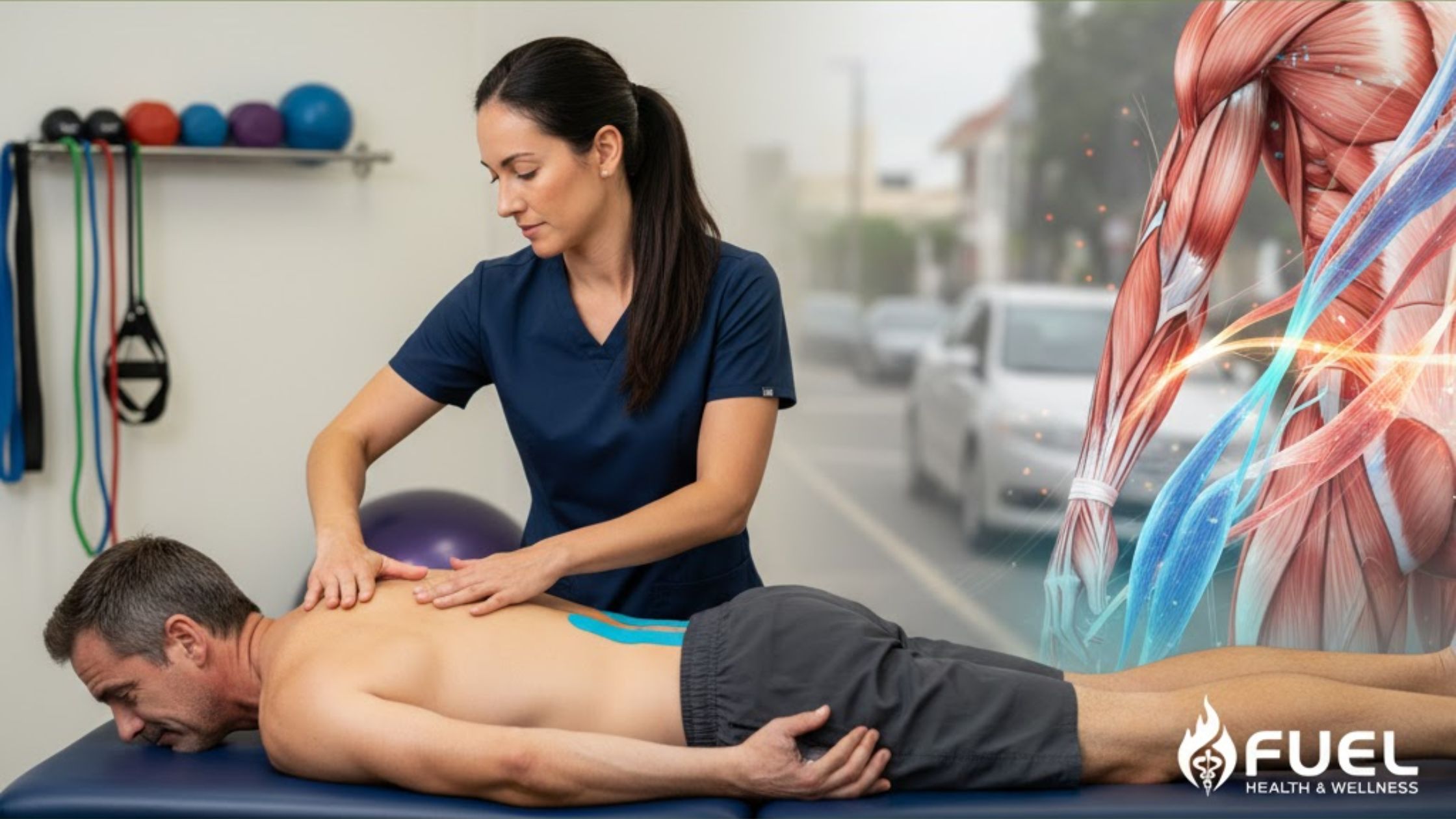 How does physical therapy help with back pain and soft tissue injuries from auto accidents