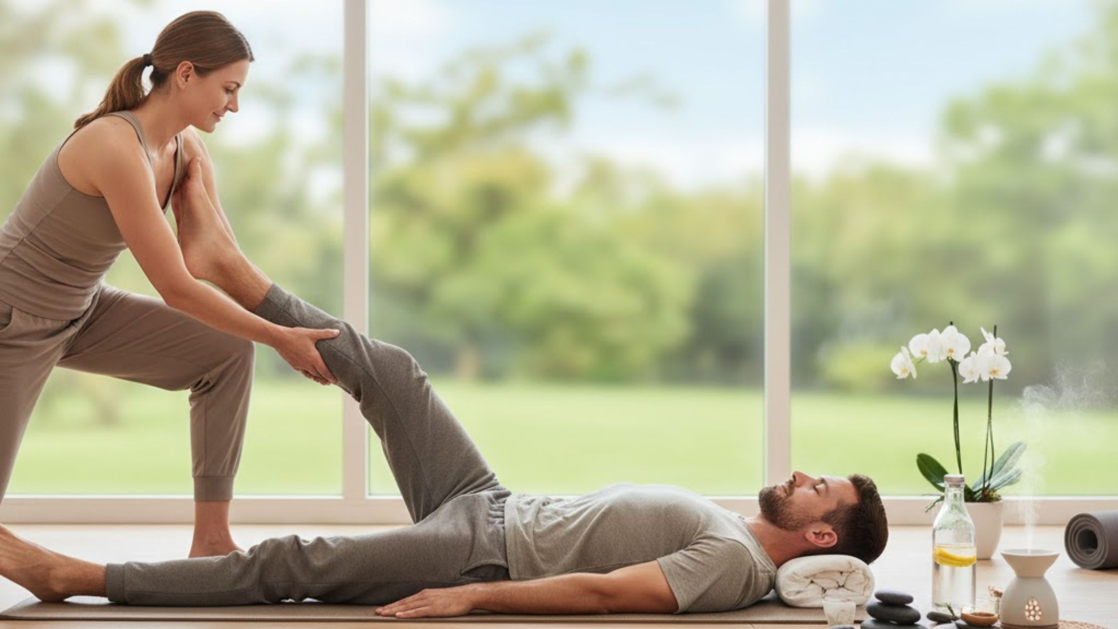 Integrating assisted stretch therapy for holistic wellness