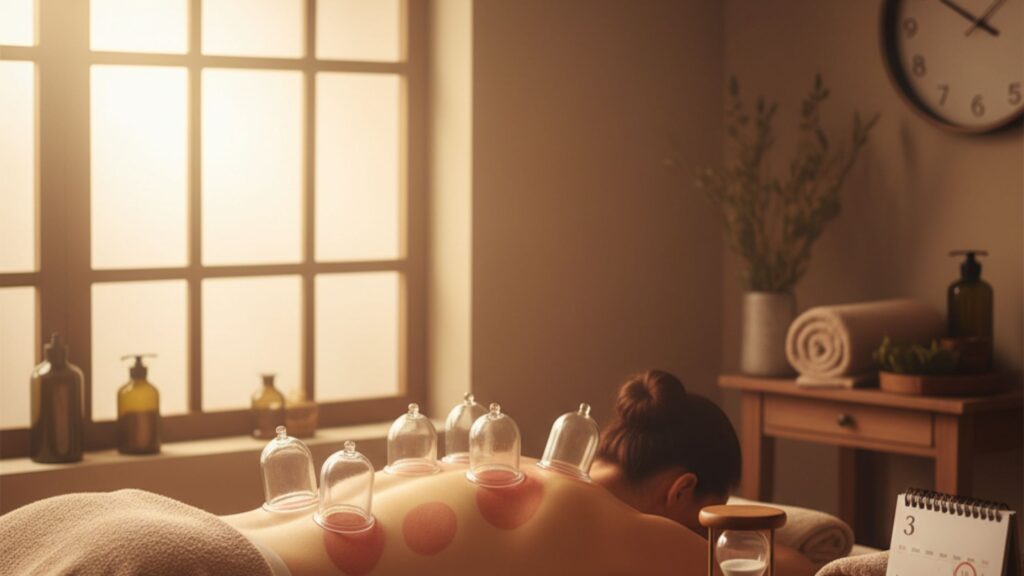 Timeline for a first cupping session