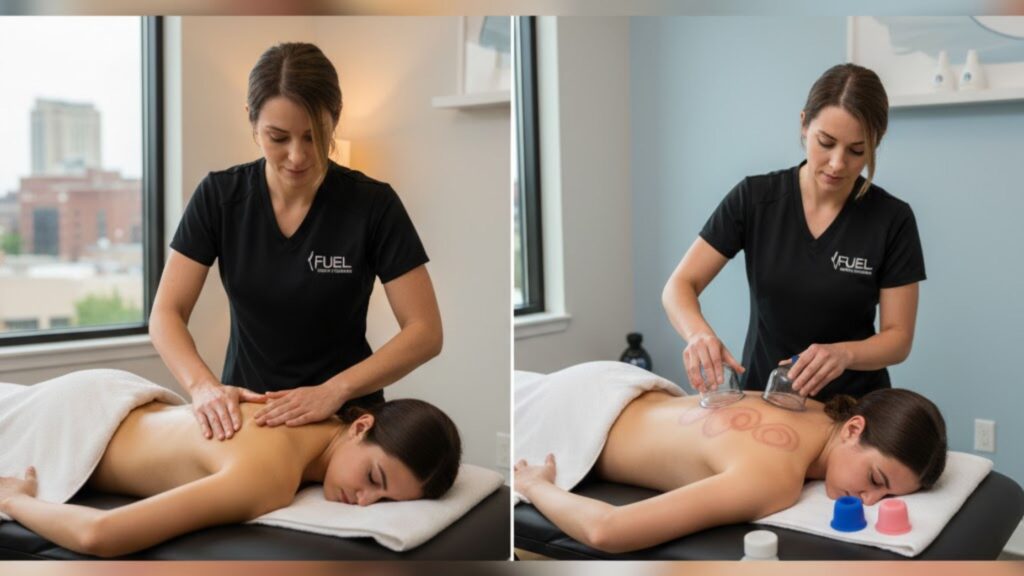 What makes massage cupping therapy different from traditional massage in grand rapids clinics